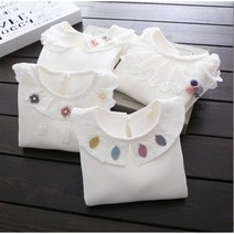 [라엘이네 가게] 유아 아동 키즈 주니어 키즈 면티셔츠 공주님 블라우스 빅카라티셔츠 자매룩 등원룩