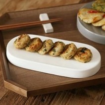 에라토 마일드 타원형 플레이트 굽접시 2종, 그레이, 1개