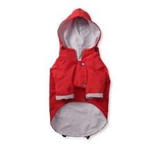 대형견 옷 패딩 우비 겨울옷 중형견 진돗개 애완견 비옷 방풍 및 방수 노란색 강아지 후드 재킷 대형 중형 및 소형 개 옷에 적합한 멀티 사이즈, 빨간 개 비옷, 3xl 12.0-16.0kg