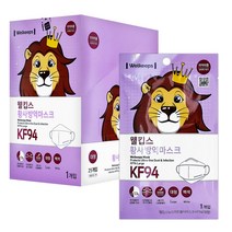 웰킵스 황사방역마스크 대형 KF94, 25매, 백색, 1개입