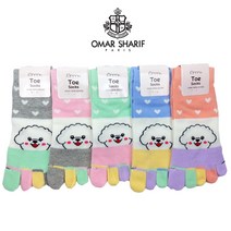 정아스토어 여성 복실이 발가락양말 5켤레