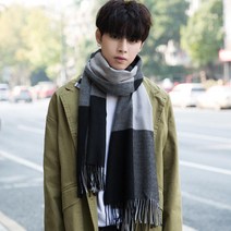 부드러운 울 두꺼운 목도리 머플러 3개 여성 20대 긴