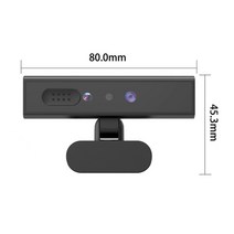 얼굴 인식 웹캠 Windows Hello Full HD 1080P 5MP 웹 카메라 10/11 식별 로그인 데스크탑 및 노트북 용 윈도우, 01 Black