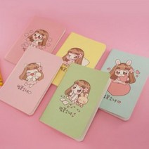 디자인팬트리 벚꽃소녀 포켓 스티치노트, 선택:벚꽃소녀 플레인노트, 단품