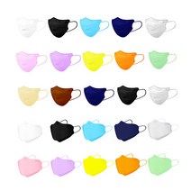 [A3마스크] 어린이 컬러 마스크 유아용 마스크 100매 (국내생산), 연베이지(진아이보리) / 3D입체형