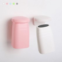 자석 거꾸로 양치컵 칫솔컵 욕실컵 걸이 홀더, 1개, 화이트