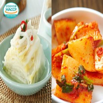봉화청량산김치 백김치5kg + 석박지5kg / 국내산 / 아이스박스, 단품