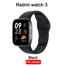 샤오미-레드미 3 GPS 스마트워치 신제품 1.75 인치 AMOLED 스크린 60Hz 혈액 산소 심박수 SOS 블루투스 통, 02 Black CN Verison