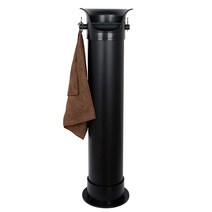 스탠드넉박스 대형 대용량 넛박스 커피 찌꺼기통 비닐봉투 수직 분말 버킷 커피 노킹 버킷 대용량 수직 높이 860mm, 쓰레기 봉투와 수건을 보내는 검은 노크 슬래그 양