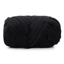 파인굿즈 벨벳 자이언트 얀 1kg 빅얀 패브릭얀, 벨벳얀1kg-블랙, 1개