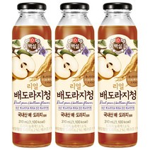 (상온) 리얼배도라지청 310mlx3개, 3개, 310ml