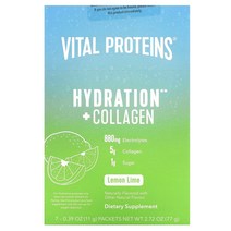 바이탈프로틴스 Vital Proteins 수분 보충 + 콜라겐 레몬 라임 7팩 각 11g(0.39oz)121257