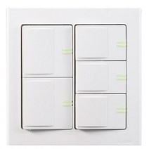 방전기스위치커버 조명 거실전등스위치 중5구1로 형광