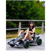 키덜트 4륜 구동 카트 레이싱 전동 미니 ATV 바이크, 회색  Chaowei 12V12 스페어타이어