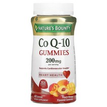 Nature's Bounty Co Q10 Gummies Peach Mango 100 mg 60 Gummies