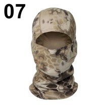 전술 위장 balaclava 전체 얼굴 마스크 스키 사이클링 사냥 헤드 넥 커버 헬멧 라이너 캡 군사 멀티캠 남성 스카프, 07 파이썬 사막
