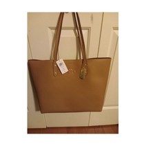 코치 라이트 새들 가죽 타운 토트 라지 숄더백 새상품 택있음 $398
