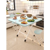 낮은식탁 식탁 다이닝룸 원형 2인용 사각 조립식 접이식 4인 테이블 거실, 7)옵션사진참고