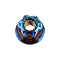 Weiqijie-티타늄 너트 M6 M8 M10 M12 M14 Torx 플랜지 육각 티타늄 패스너, 04 Burning blue_06 M12 P1.5