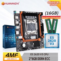 HUANANZHI X99 4MF LGA 20113 XEON 마더보드 인텔 E5 2620 v3 28G DDR4 ECC 메모리 콤보 키트 세트 M2 NVME, 3.마더 보드 + CPU