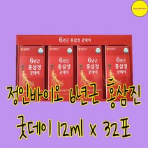 정인바이오 6년근 홍삼진 굿데이 12ml x 32포