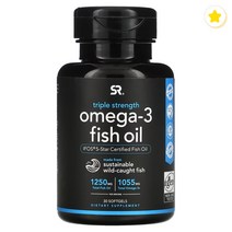 스포츠리서치오메가3 1250mg 30정 알티지폼 rTG폼 EPA DHA 고등어 멸치 앤초비 정어리 글리세린 불포화 토코페롤 지방산 mackerel sardine anchovy