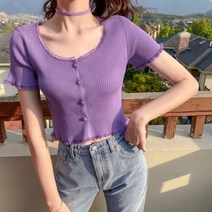 반팔 니트 가디건 뜨개 펀칭 그물 꽈배기 간절기 부클 여성 카라 빅사이즈 여자 초록 그린