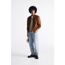 자라 ZARA 남자 페이크 스웨이드 봄버 재킷 - 카라멜 222756833