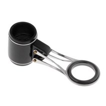 낚싯대 접는 막대 건물 DIY 팁, 21mm, 스테인레스 스틸, 블랙 실버