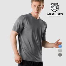 아르메데스 남성용 사방스판 라운드 반팔 쿨 티셔츠 AR-193