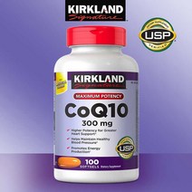 커클랜드 시그니처 코큐텐 300mg 100정 하루 1정 활력 에너지공급 항산화기능에 도움