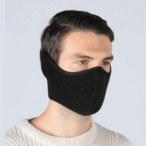 숨쉬는마스크 앞면 골프 군인 자전거용 스노우보드 겨울 등산용 큰 귀마개 운동 방한 마스크, 그레이