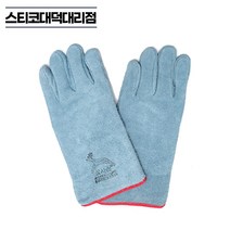 꽃사슴 소가죽 용접장갑 1켤레 우피 안전 작업장갑 캠핑 바베큐, 1개