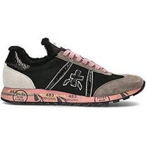 프리미아타 Lucy D 6007 Black Taupe 앤드 Pink 스니커즈 with Sheep스킨 Lining - LUCYD6007 사이즈 205158