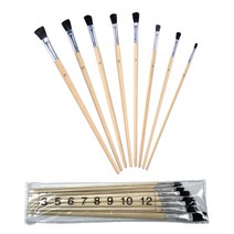 페인트 미니붓 화필붓 사시붓 3호 5호 6호 7호 8호 9호 10호 12호 8개 세트, 상세페이지 참조