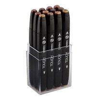 PGM1*^몰신한)트윈마카(12색 WOOD COLOR) 건축가펜 그림 미술 학생 세트 디자이너 디자인 마카^*1췤pgm, a^^*옵션없슴