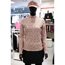 파사디골프 골프웨어 여성골프웨어 #여성골프티셔츠 #여자반목티셔츠 #반목티셔츠 #골프티셔츠 #패턴프린트 여성 가을 겨울 슬림핏 패턴 프린트 반목티셔츠 2종