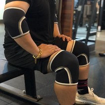 헬스 무릎보호대 7MM 네오프렌 좌/우 한쌍 니슬리브 니밴드 니랩 스쿼트 크로스핏 역도 웨이트 팔꿈치, 7mm무릎보호대, S사이즈한쌍