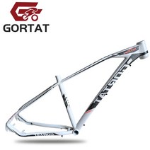 자전거프레임 픽시프레임 GORTAT-17 인치 산악자전거 알루미늄 합금 프레임 29 휠 MTB 워크 브러시드 광택, 02 White_01 17 inches