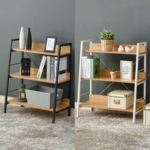 분홍맘 거실 전면 낮은 공간분리 책장 3단 700, 뉴캐슬 책장 3단 700 블랙