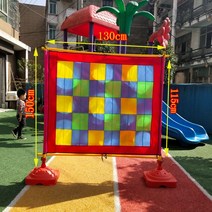 박 터트리기 던지기 세트 메쉬 부모님 놀이 운동 활동, 대형 고정