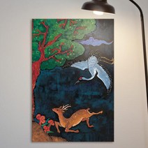 아트박스/꾸밈 it215-십장생_사슴_중형노프레임