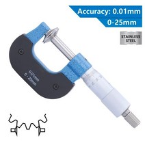 전자 디지털 마이크로미터 내부 외부 다이얼게이지 마이크로 미터 0-25mm 25-50mm 정확도 0.01mm 디스크 캘리퍼스 게이지 측정 도구, 02 0-25mm