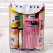 자수반짇고리 혼수용바늘8호 THCO13
