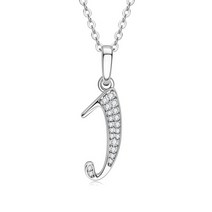 모이사나이트 목걸이 14k 18k IOGOU D VVS1 Moissanite 목걸이 A-Z 26 글자 펜던트 진짜 실버 925 여자 발