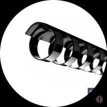 제본용 플라스틱링 32MM 50개입 검정 스프링제본 제본링 플라스틱링