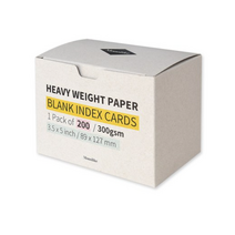 왈가닥스 블랭크 인덱스카드 89 x 127 mm 200매, 화이트, 7개