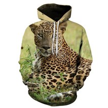 타이거무늬 후드 호랑이 집업 동물 레오파드 사자 하라주쿠 루즈 스웻팬츠 남성 캐주얼 스타일 패션 힙합 프린트