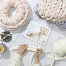 뜨개 만들기 핑거니팅 가방만들기 취미생활 심심할때 다양함 핸드메이드, 500g 카라멜