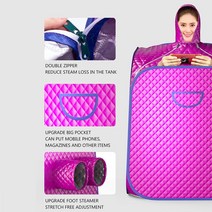 가정용사우나 건식 습식 1인용 찜질방 건강한 스팀 사우나 휴대용 스파 룸 홈 유익한 전신 슬리밍 접이식 디톡스 요법 스팀 사우나 캐빈 인, 그물